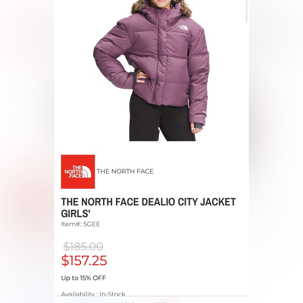 The North face girls jacket - Picture 4 of 4